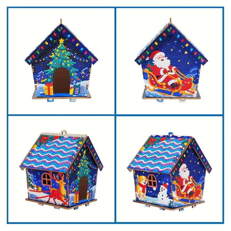 Diamond painting Gingerbread House Christmas Decorations - DYC