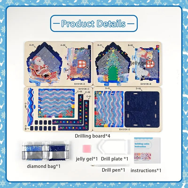 Diamond painting Gingerbread House Christmas Decorations - DYC