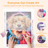 Golden Retriever dog diamond art kit craft step by step process DYC