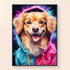 Golden Retriever dog painting reference diamond art kit DYC