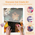 Step-by-step drilling process for Halloween diamond painting