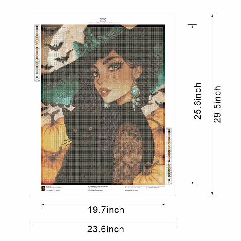 Diamond painting size guide – small to large Halloween kit