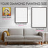 Diamond painting size guide – small to large Happy Little Rich Woman kit