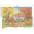 Mockup of harvest path cottage autumn landscape diamond art painting