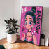Hi Girl diamond painting in home décor setting – trendy sparkle wall art by DYC
