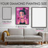 Diamond painting size guide – small to large Hi Girl fashion kit
