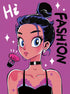 Hi Girl fashion diamond painting kit – DIY trendy art by DYC