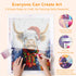 Holiday Highland cow Christmas diamond painting kit step by step drilling process