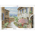Mockup of holiday street café scene diamond art painting