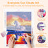 Step by step diamond art process of horse painting kit
