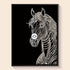 Original photo vs finished Horse pearl art – DYC