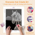 Step-by-step pearl placement process for Horse pearl painting