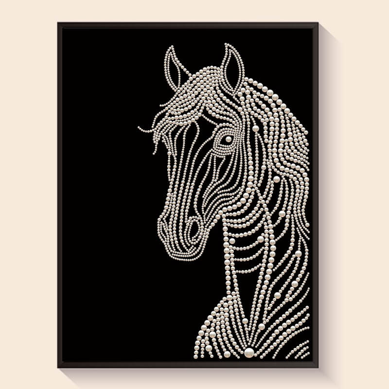 Horse pearl painting kit – DIY art by DYC