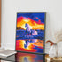Horse diamond art displayed as stunning sunset wall décor