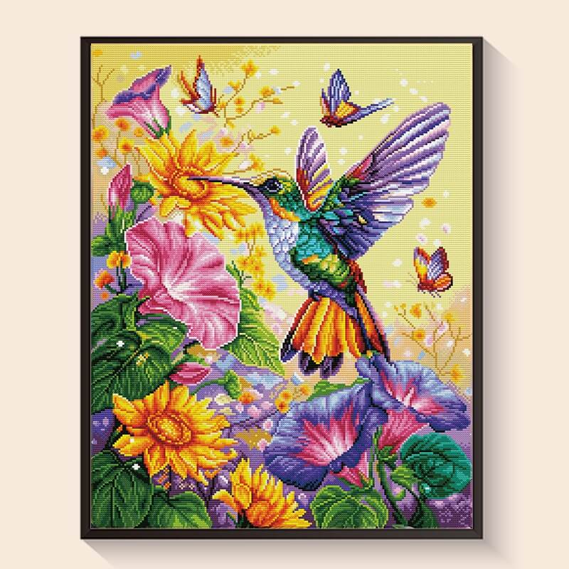 Original reference photo for Hummingbird custom diamond painting