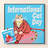 International Cat Day diamond painting kit – Funny businessman cat by DYC