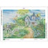 Mockup of lighthouse garden manor summer landscape diamond art painting