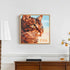 Loving cat diamond painting in home décor setting – DYC