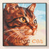 Finished Loving cat diamond painting kit result – DYC