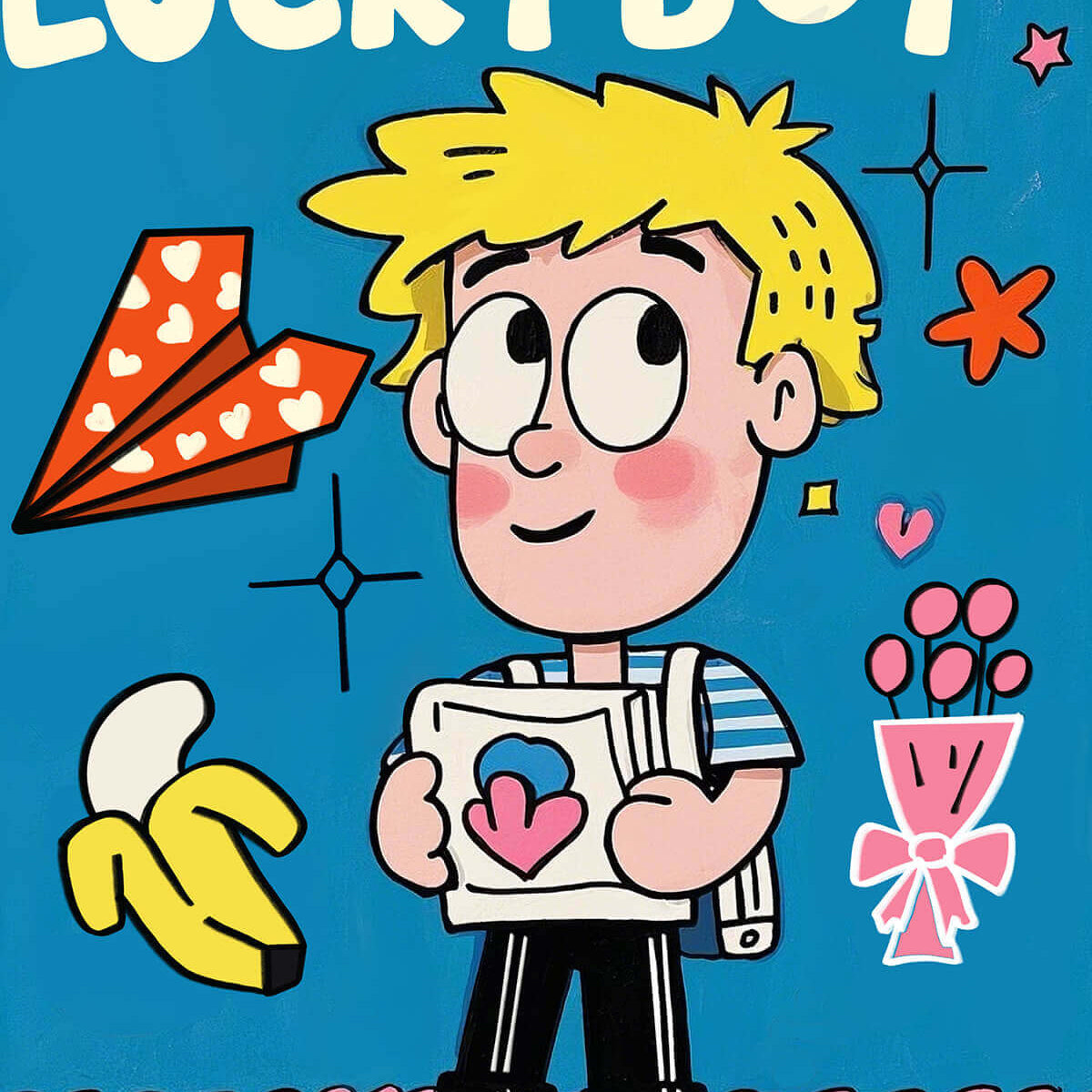 Lucky Boy cartoon diamond art kit for kids by DYC