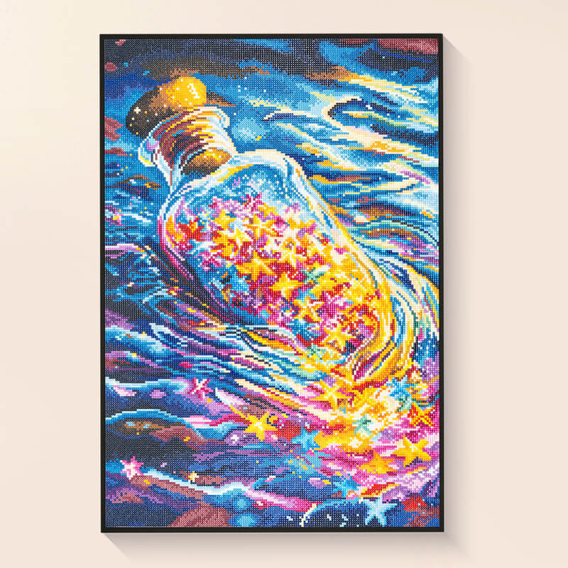 Lucky Drifting Bottle Diamond Painting Kit – Starry Fantasy Art | DYC