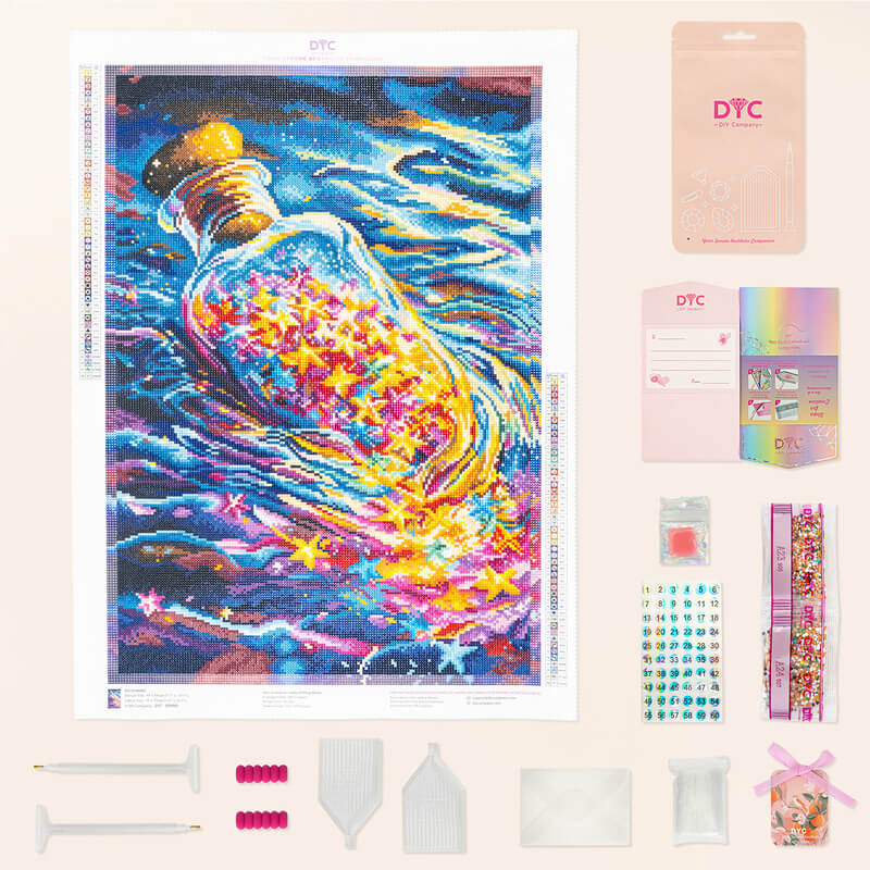 Lucky Drifting Bottle Diamond Painting Kit – Starry Fantasy Art | DYC