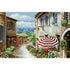 Mediterranean diamond painting – holiday street café scene by DYC
