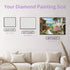 Living room wall decor with Mediterranean holiday street café diamond painting