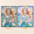 Original photo vs finished Mermaid’s Love diamond art – DYC