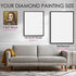 Diamond painting size guide – small to large Mona Lisa’s Afternoon Tea kit