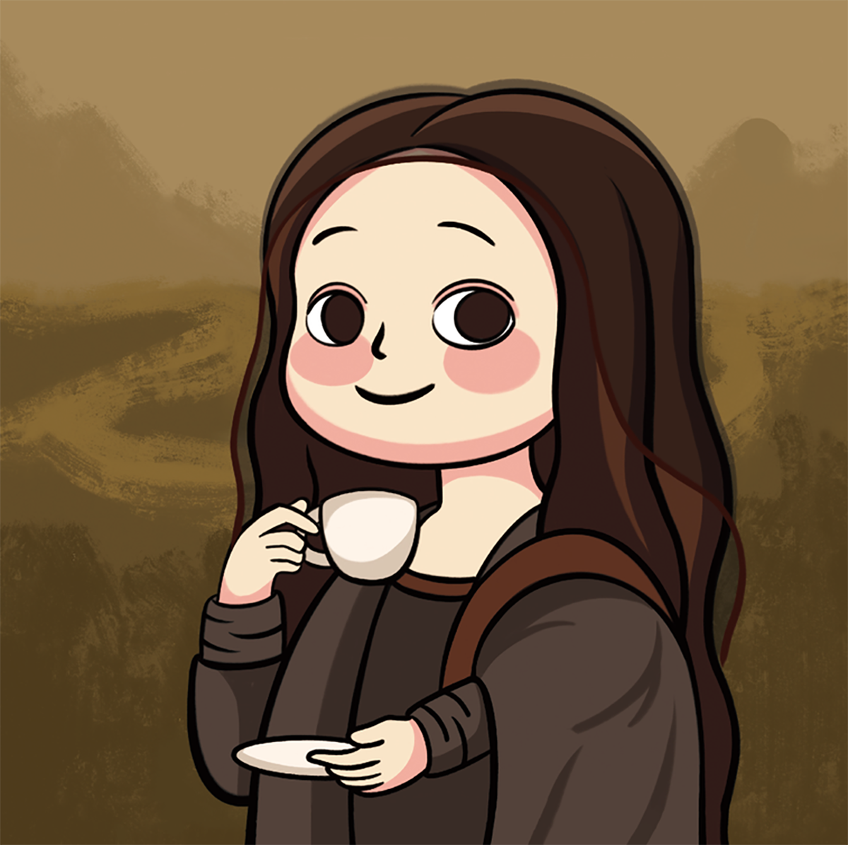Mona Lisa's Afternoon Tea