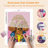Step-by-step drilling process for Mr. Poodle diamond painting