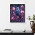 Owl diamond painting in home décor setting – DYC