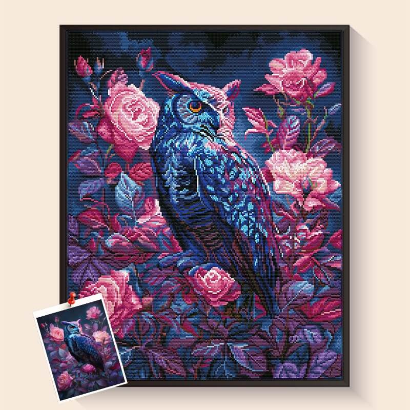Owl diamond painting kit – DIY art by DYC