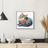 Painted Cat diamond painting in home décor setting – DYC