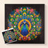 Open Screen Peacock diamond painting kit with colorful feathers – DYC