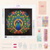 Complete Open Screen Peacock diamond painting kit with tools – DYC