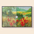 Original photo vs finished Poppy Meadow diamond art – DYC