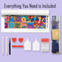 Complete Prism Paws dog diamond art kit with tools and colorful drills