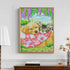 Living room wall decor with adorable cat and dog diamond painting – puppy and tabby cat