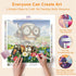 Step-by-step drilling process for Robot Grandpa diamond painting