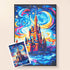 Romance Starry Sky castle diamond painting kit – Fantasy art by DYC