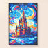 Finished Romance Starry Sky castle diamond painting kit result – DYC