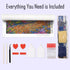 Complete diamond painting kit – romantic flower street with tools by DYC