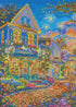 Romantic flower street diamond painting kit – DIY art by DYC