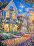 Original reference photo for romantic flower street custom diamond painting