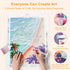 Step-by-step drilling process for Sardinia Stroll diamond painting – DYC
