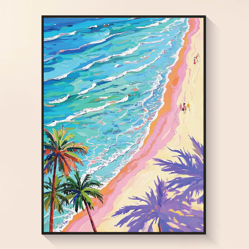 Original reference photo for Sardinia Stroll beach diamond painting – DYC