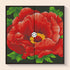 Before and after comparison – Scarlet Bloom Elegance Flower Diamond Art Kit | DYC