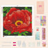 Complete Scarlet Bloom Elegance Diamond Painting Kit with tools | DYC